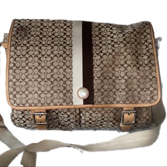 Coach Voyage Signature Messenger Bag - Picture 2 of 13